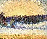 Camille Pissarro Sunsets oil on canvas